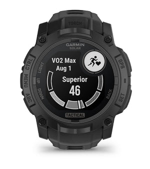 Instinct® 3 – 50 mm, Solar, Tactical Edition, Svart med Svart Rem – Garmin