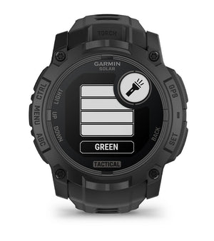 Instinct® 3 – 50 mm, Solar, Tactical Edition, Svart med Svart Rem – Garmin