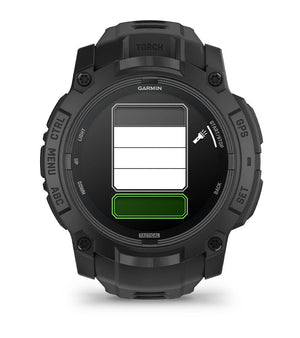 Instinct® 3 – 50 mm, AMOLED, Tactical Edition, Svart med Svart Rem – Garmin