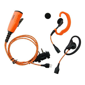 Basic 2 jaktradiopaket Orange dansk version. Radio + Headset + Lång antenn - ProHunt