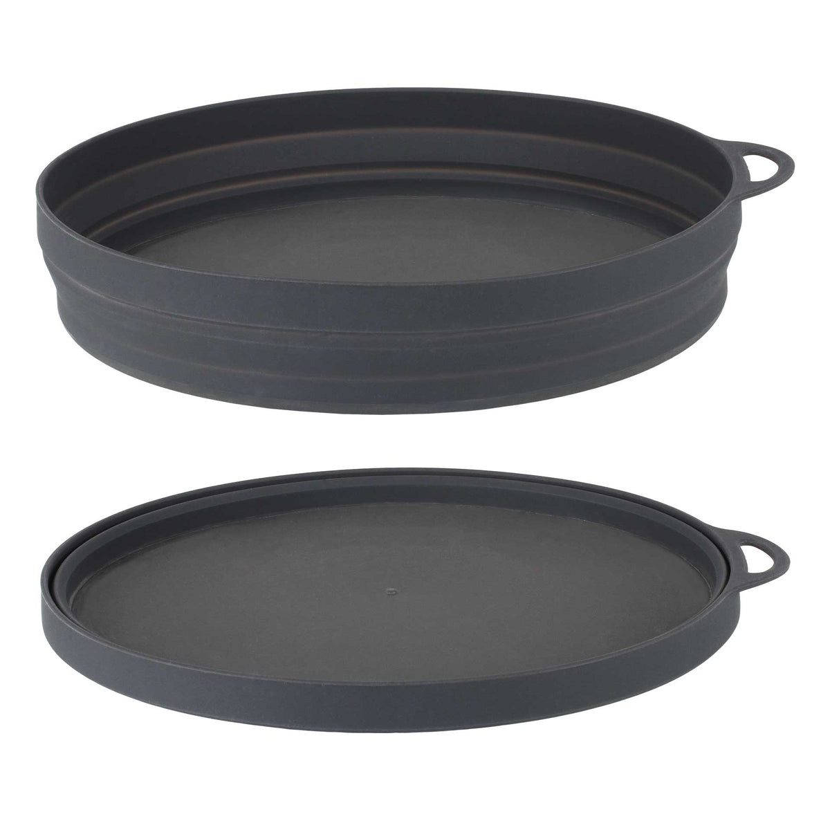Silikon Ellips Flexi-tallrik, Grafit – Life Venture