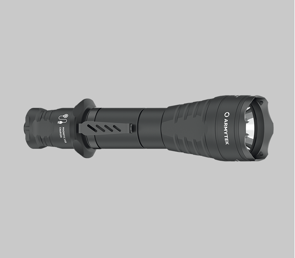 Predator Pro Extended Set / Warm / Fullt utrustat set för taktiska uppgifter: ficklampa, två 18650 Li-Ion-batterier, magnetisk USB-laddare, magnetiskt fäste, magnetisk fjärrströmbrytare, två färgfilter - Armytek