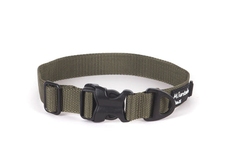Extra Tough Dog Collar, Small, Olive - Mountain Paws