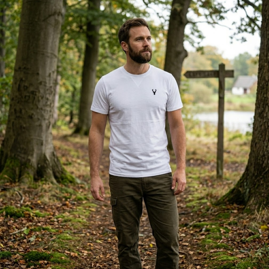 Supima T-shirt Vit – European hunter