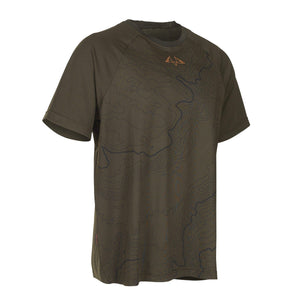 Alpha SS RE-ECO T-shirt tryckt grön - Swedteam