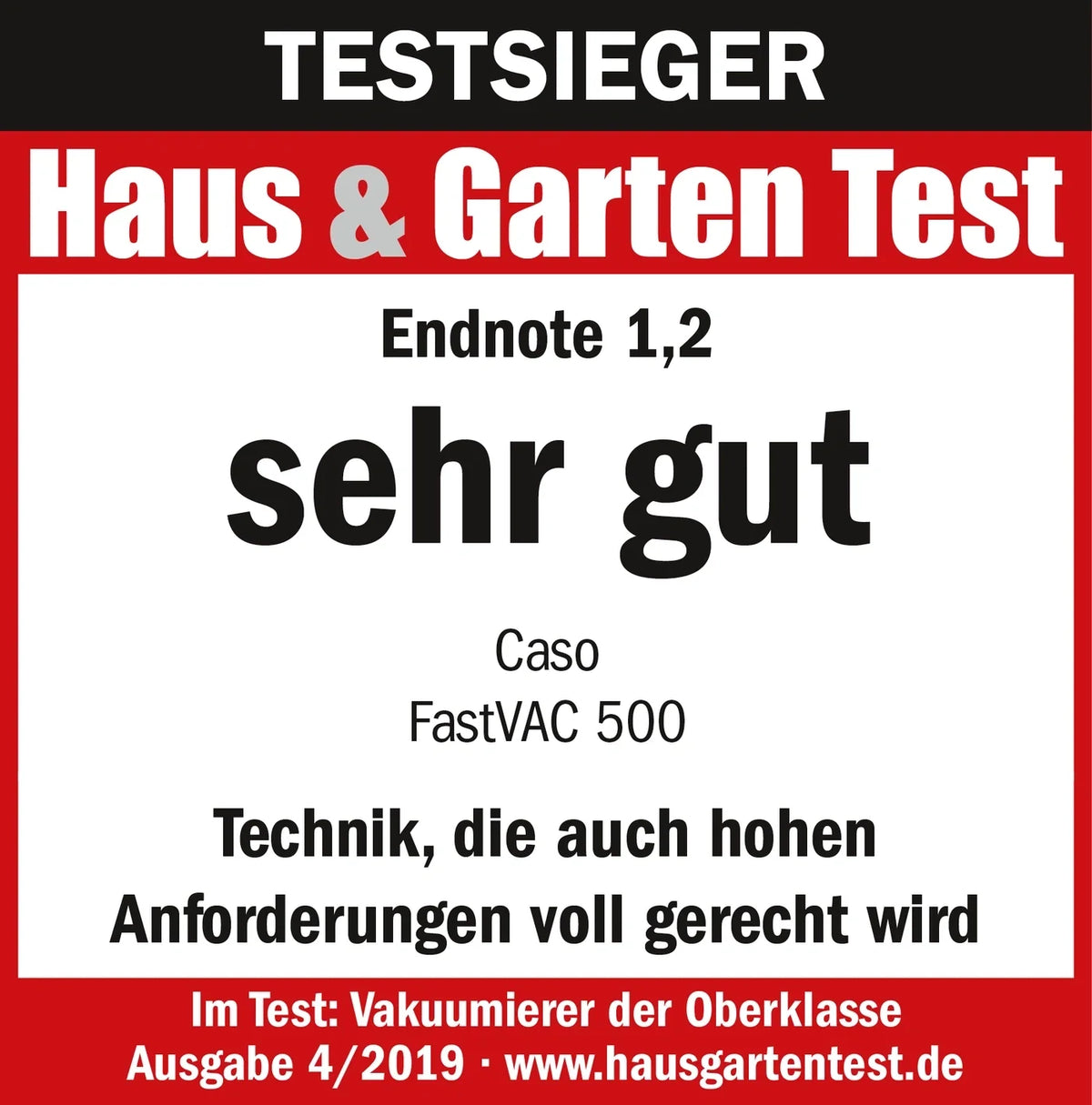 Vakuumförpackare FastVac 500 - Caso