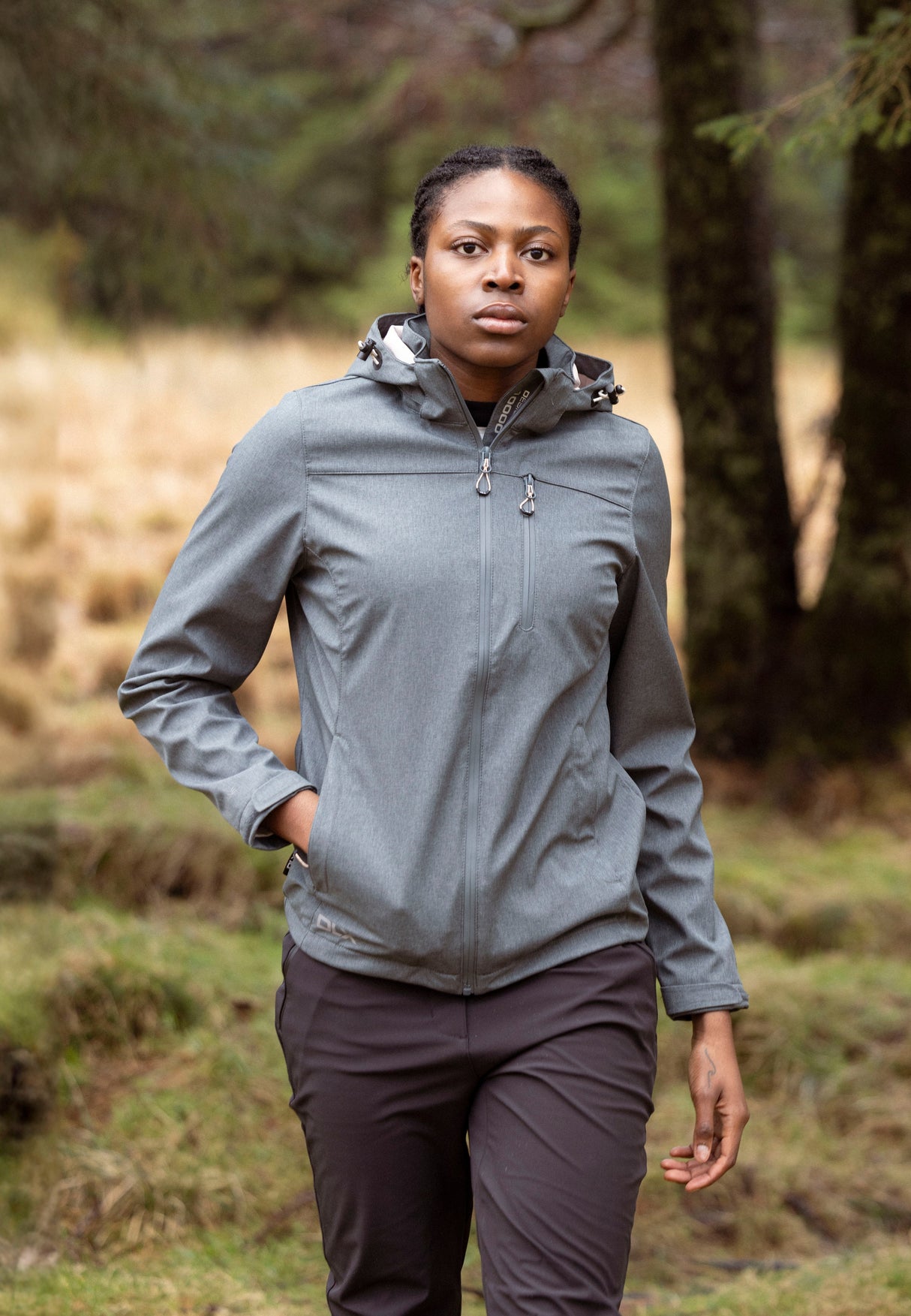 Claren II - Dark Grey Marl/blush - Trespass