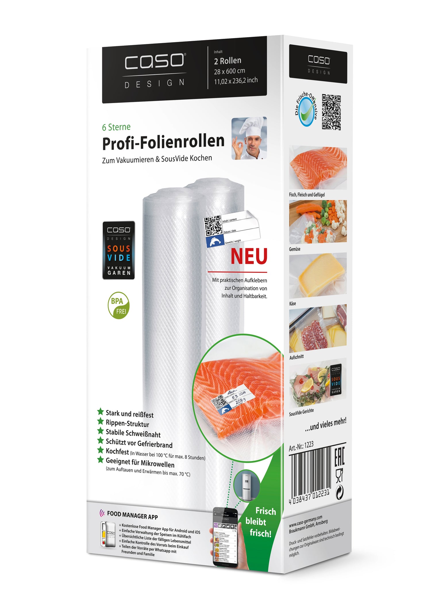 Folierullar 30x600cm 2St, 150my – Caso