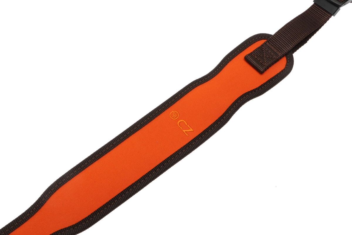 Gevärslinga i Orange nylon/gummibeläggning - CZ