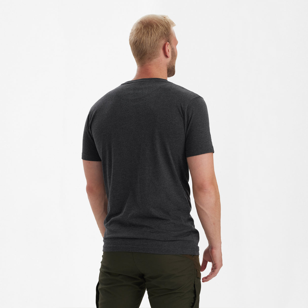 Bas 2-pack T-shirt Adventure Green Melange - Deerhunter
