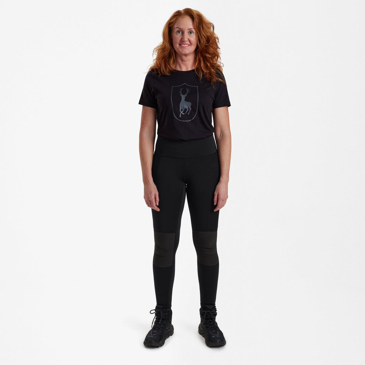 Dam förstärkta tights Svart - Deerhunter