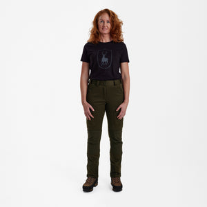 Lady Excape Softshellbyxor Art Green - Deerhunter