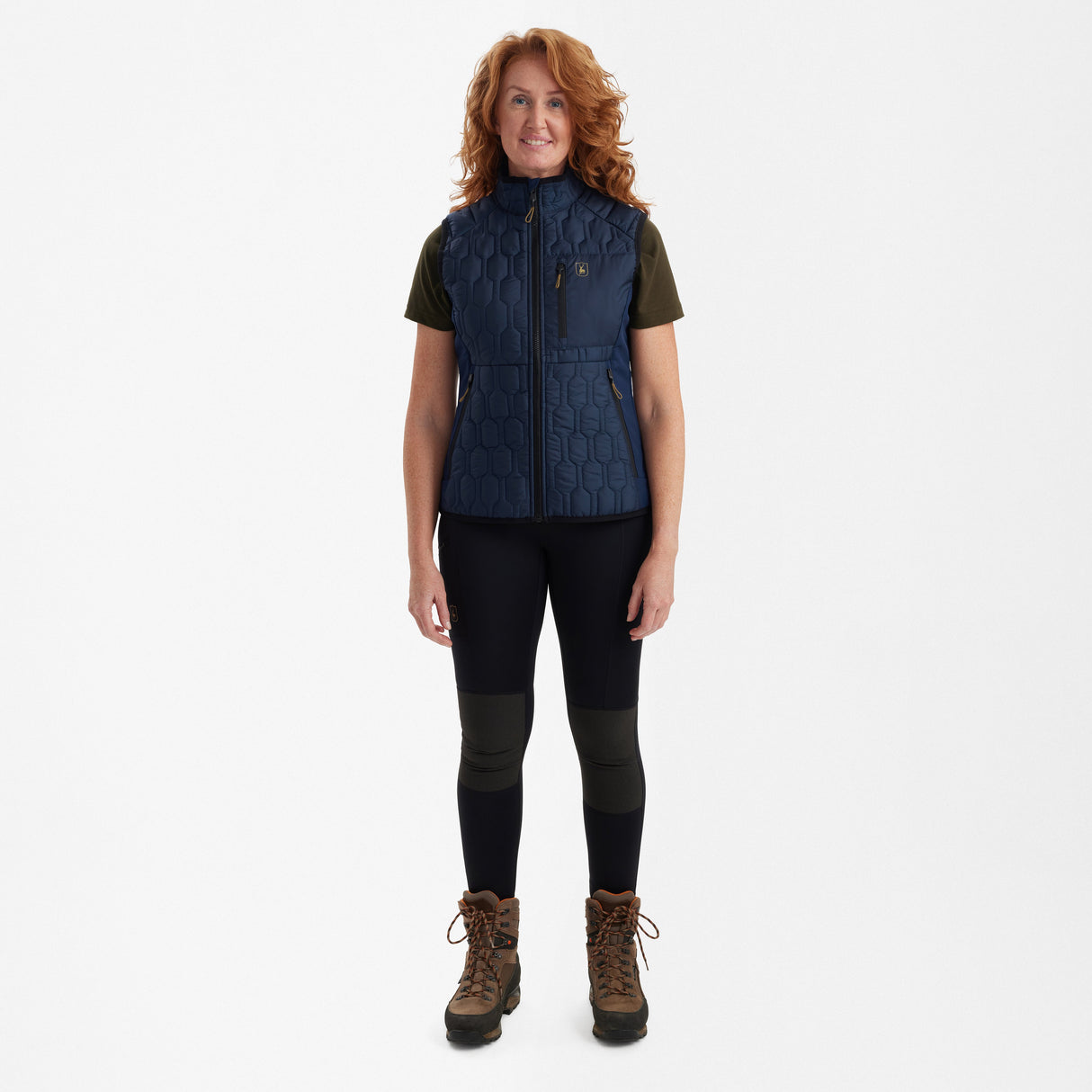 Lady Mossdale quiltad väst Dress Blues - Deerhunter