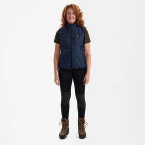 Lady Mossdale quiltad väst Dress Blues - Deerhunter