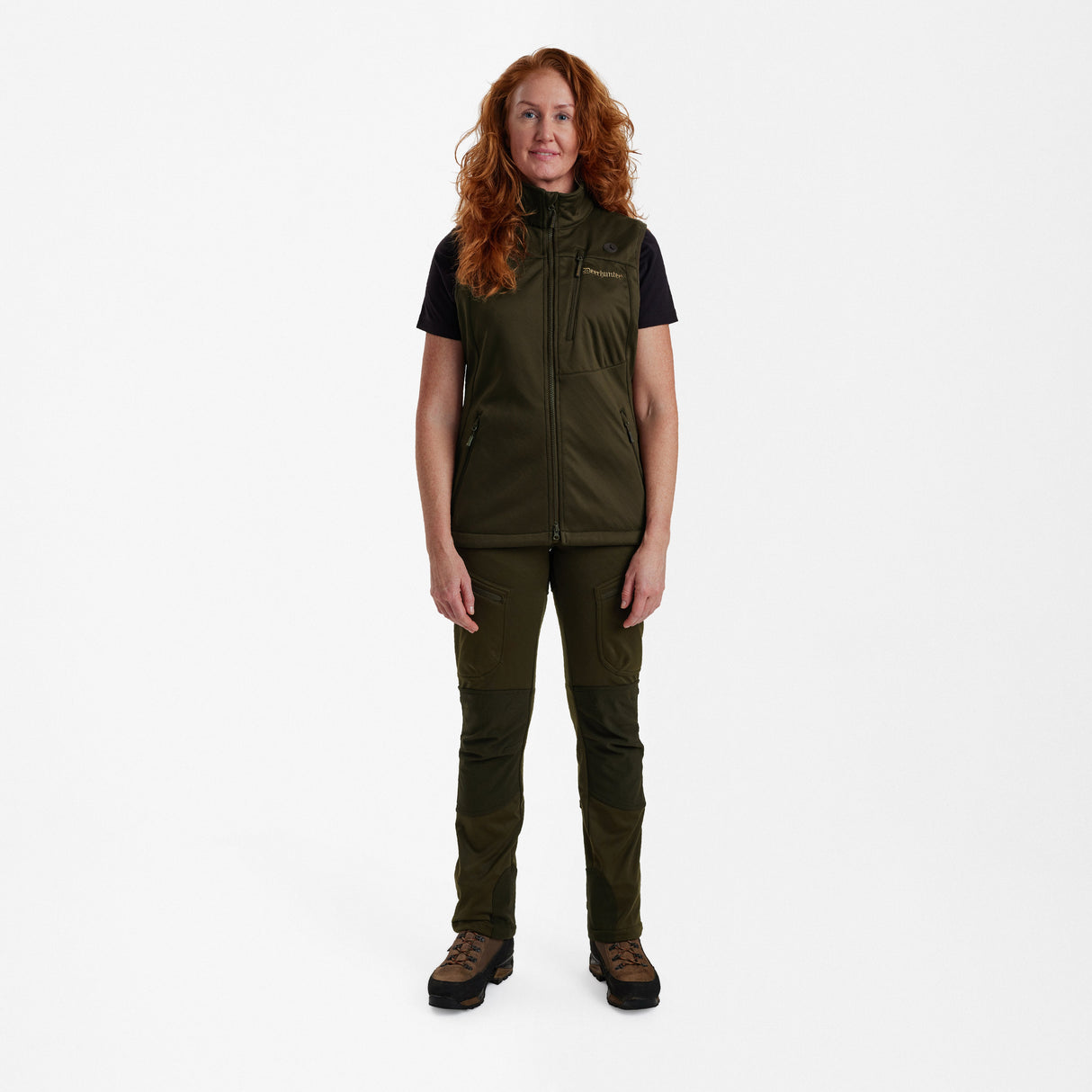 Dam Excape Softshellväst Art Green - Deerhunter