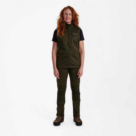 Dam Excape Softshellväst Art Green - Deerhunter