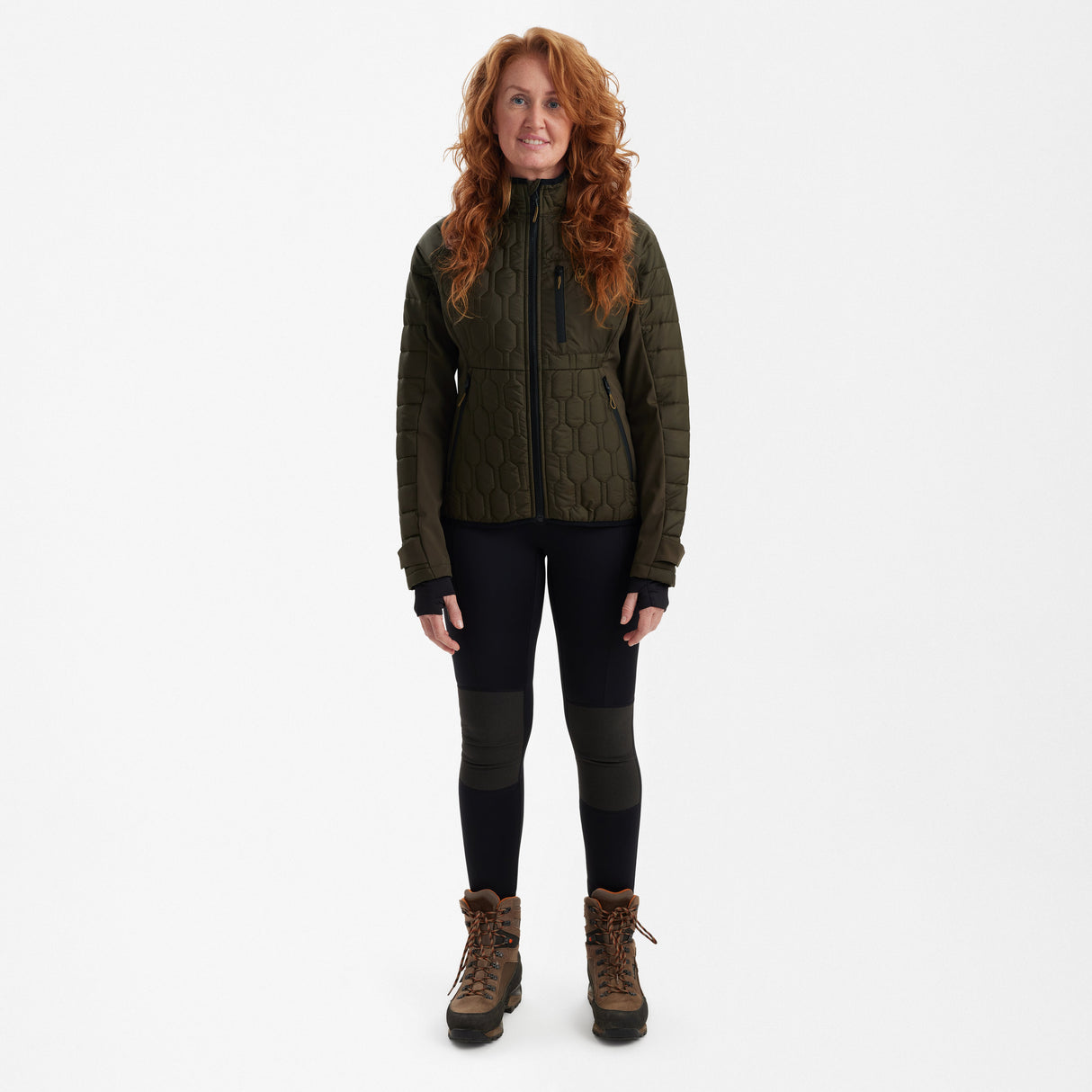 Lady Mossdale quiltad jacka Forest Green - Deerhunter