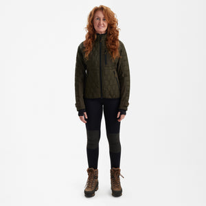 Lady Mossdale quiltad jacka Forest Green - Deerhunter