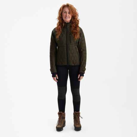 Lady Mossdale quiltad jacka Forest Green - Deerhunter