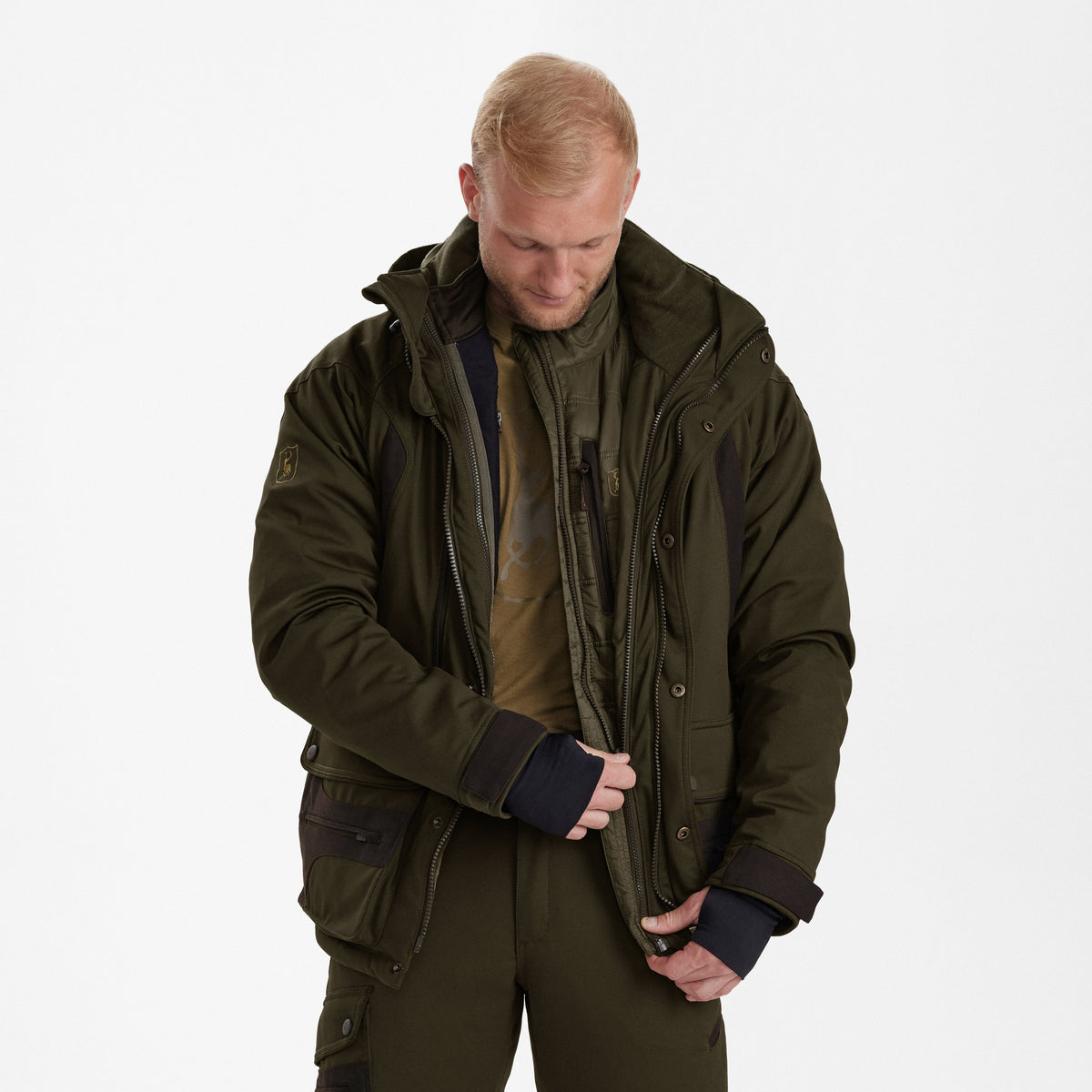Muflon Zip-In Jacka Grön - Deerhunter