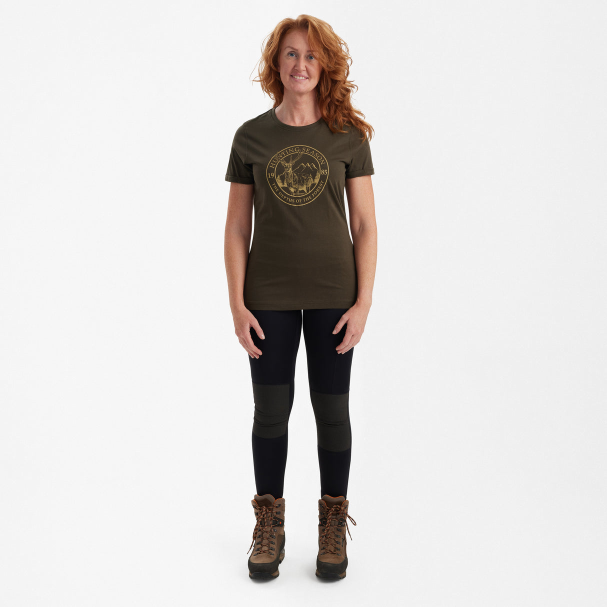 Lady Ella T-shirt Adventure Green - Deerhunter