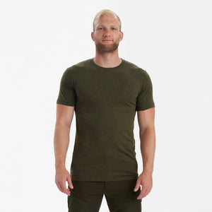 Bas 2-pack T-shirt Adventure Green Melange - Deerhunter