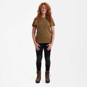 Dam T-shirt med logga Butternut - Deerhunter