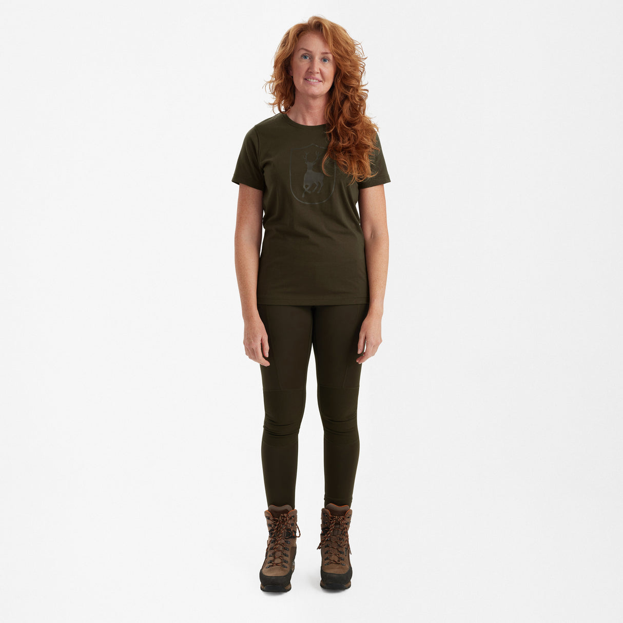 Dam T-shirt med logga Fallen Leaf - Deerhunter
