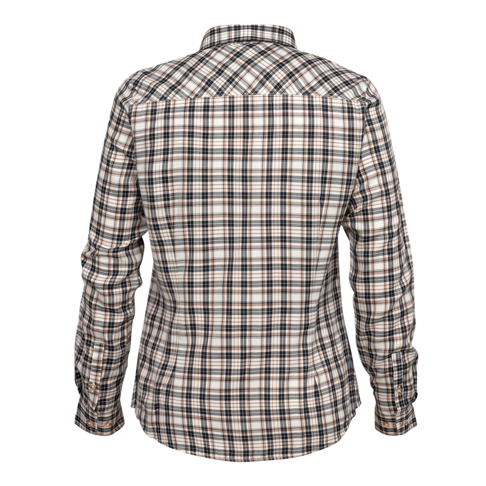 Lady Louisa Skjorta Orange Check - Deerhunter