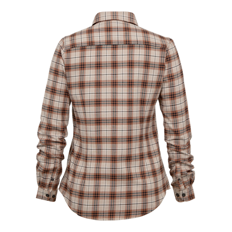 Lady Louisa Skjorta Orange Check - Deerhunter