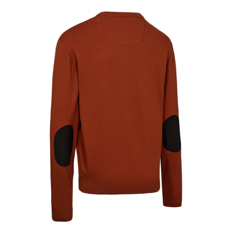 Harrington Stickad tröja med V-hals - Oak Rust Melange – Deerhunter