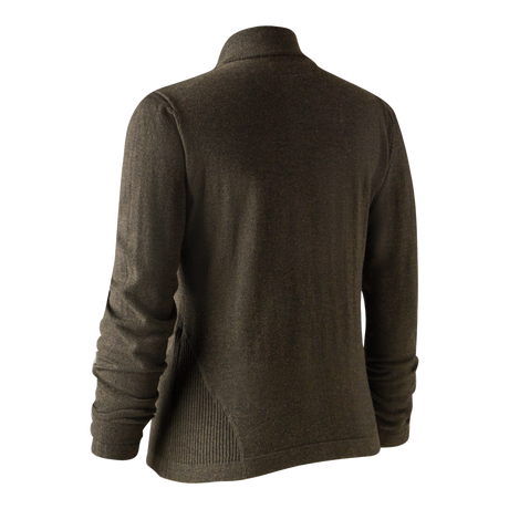 Lady Darlington Stickad Cardigan Mörk Elm - Deerhunter