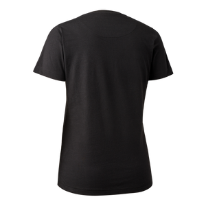 Dam T-shirt med logga Svart - Deerhunter