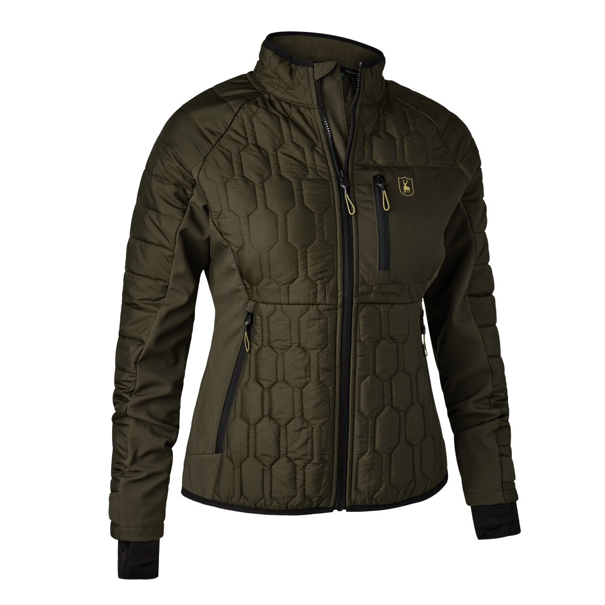 Lady Mossdale quiltad jacka Forest Green - Deerhunter