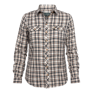 Lady Louisa Skjorta Orange Check - Deerhunter