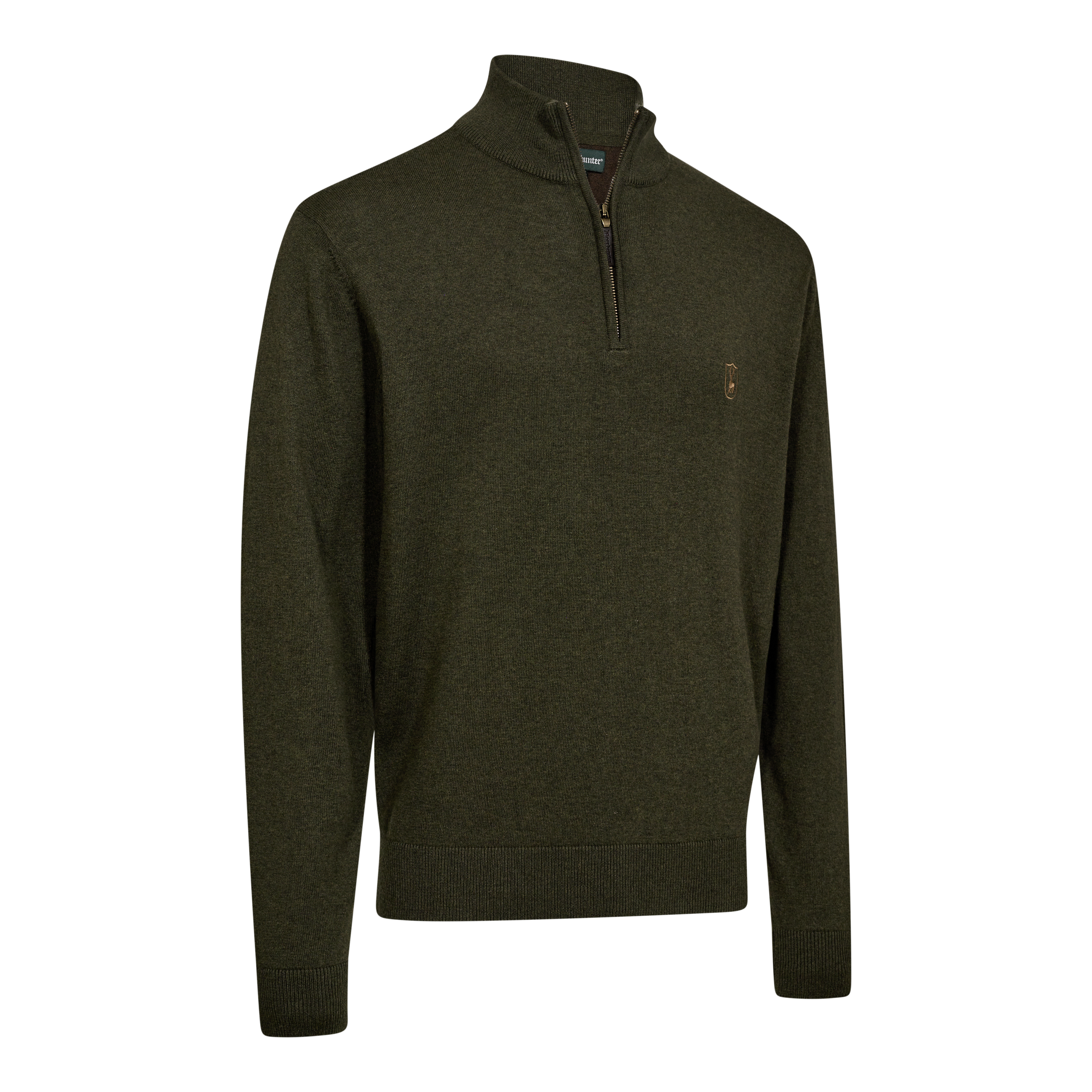 Harrington Stickad tröja med dragkedja i halsen - Deerhunter