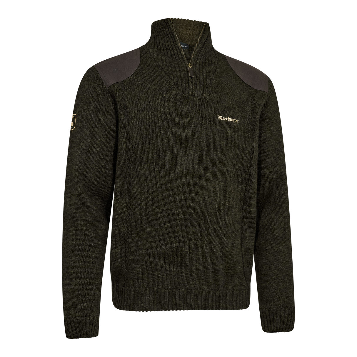 Finley ½-zip Stickad Tröja - Ridgewood Melange – Deerhunter