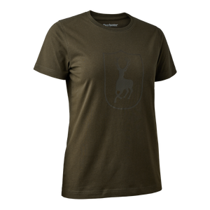 Dam T-shirt med logga Fallen Leaf - Deerhunter