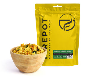Dhal og Ris med Spinat - XL - Firepot