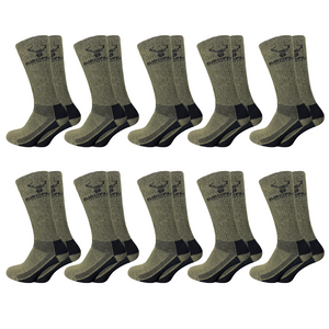 10-pack Jaktstrumpor Grön/Svart - European Hunter