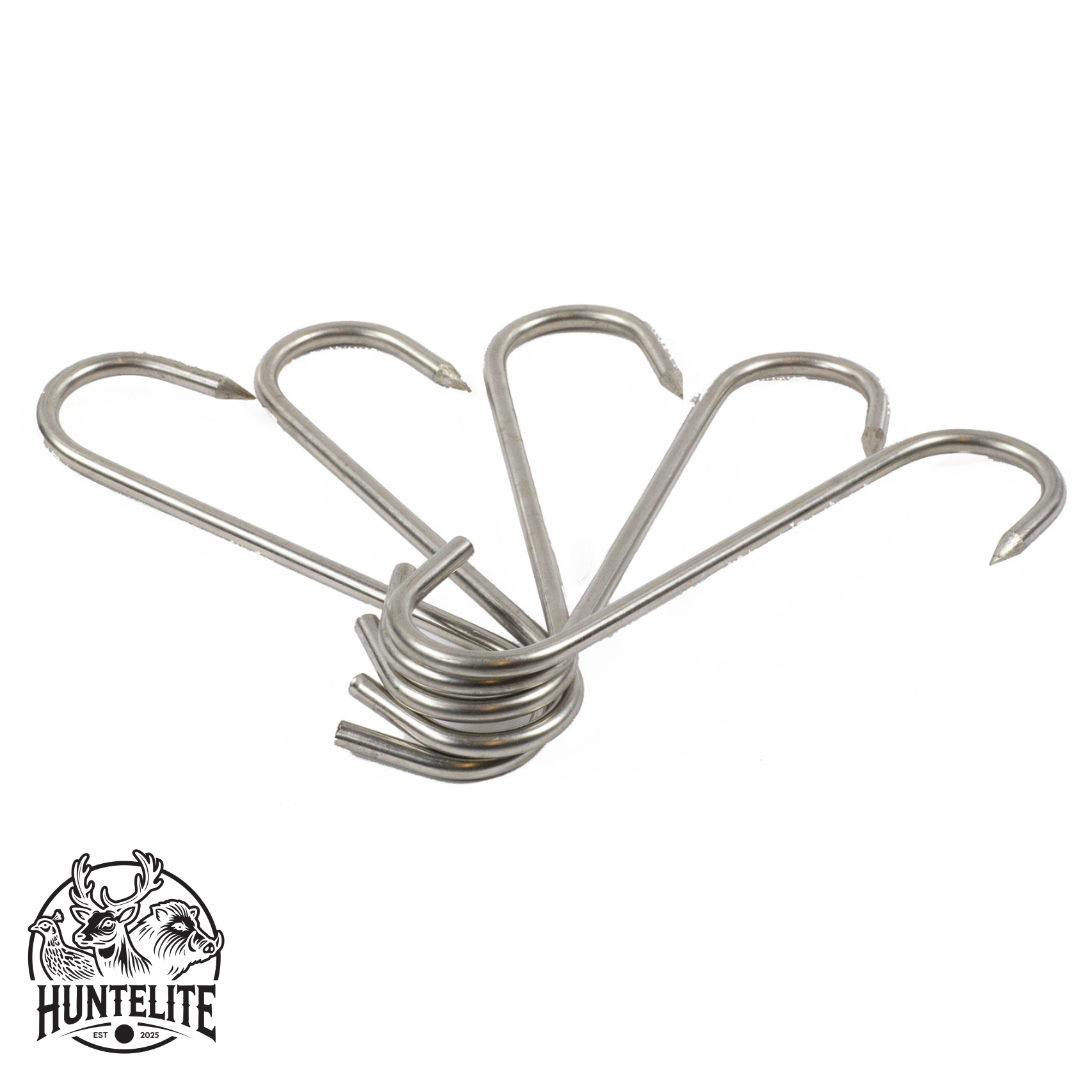 Slaktkrokar - set 5 st. - 8mm