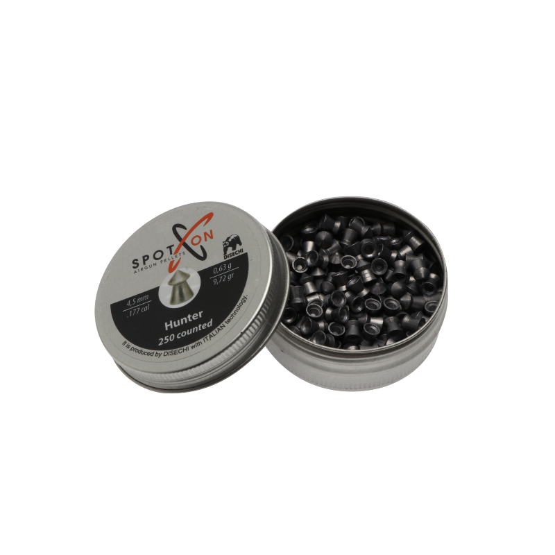 Hunter 4,5mm - 0,63gr/9,72grain - 250 stycken per burk - SpotOn