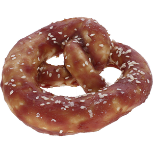 Rawhide pretzel, med and, 10x10cm, 75g – Kerbl