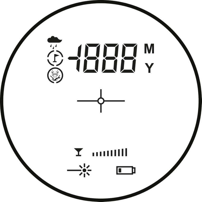Avståndsmätare 400m LCD - Hawke