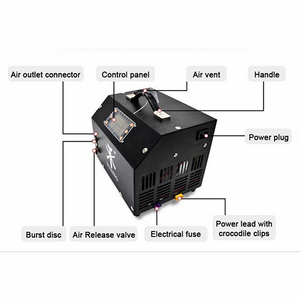 Kompressor 300 Bar med LCD-display