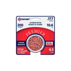Koppar Mag. Dominerad hagel 4,5mm 0,69 g (200 st burk) - Crosman