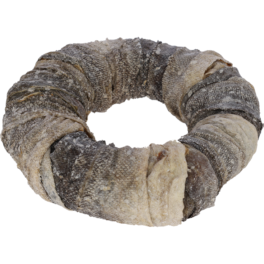 Rawhide-ring med fisk, 17 cm, 220 g – Rawhide