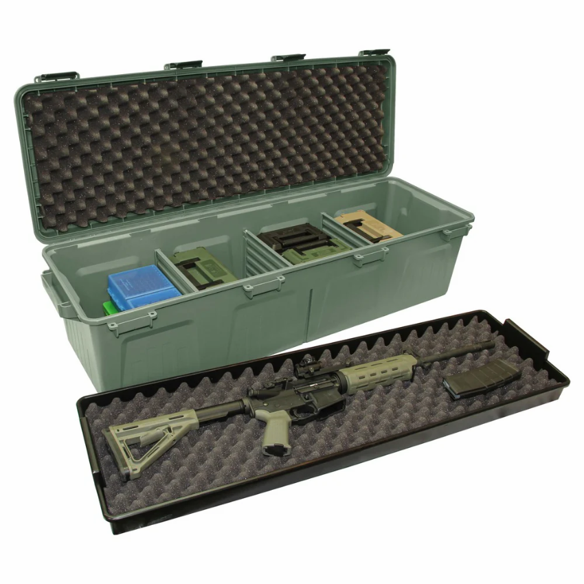MTM Tactical gevärs-/utrustningslåda – transportlåda med plats för vapen – MTM