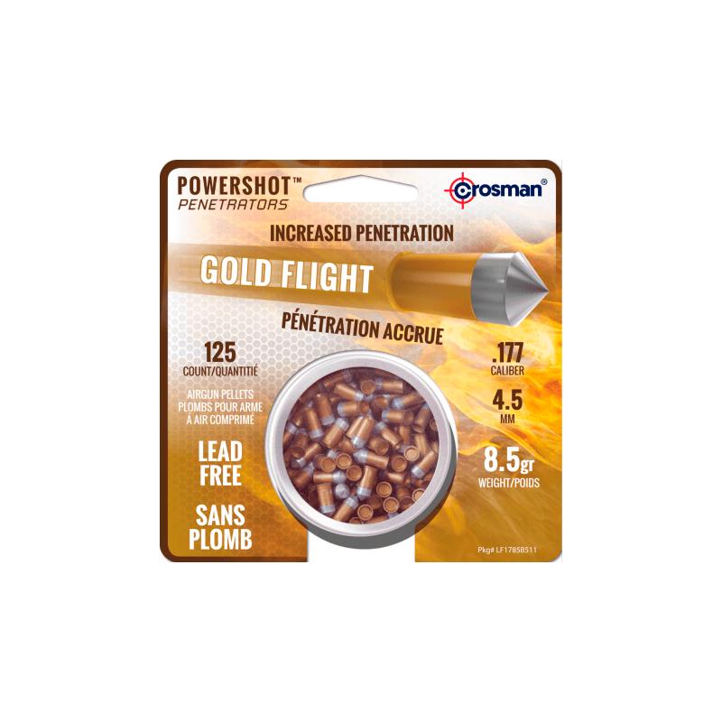 GoldFlight blyfri hagel 4,5 mm 0,55 g (125 st burk) - Crosman