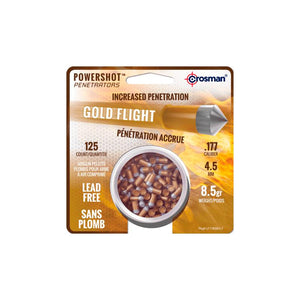 GoldFlight blyfri hagel 4,5 mm 0,55 g (125 st burk) - Crosman